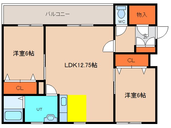 ラトゥール青柳の物件間取画像